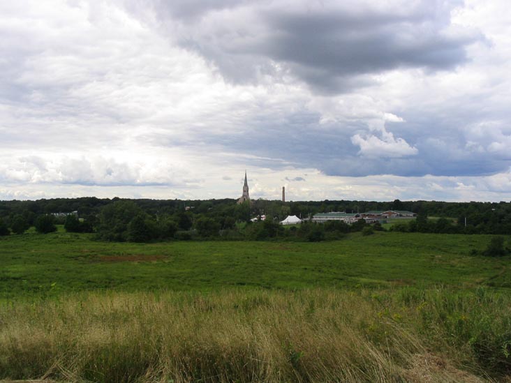 Grasslands, Mount Loretto Unique Area, Mission of the Immaculate Virgin in Distance, Staten Island