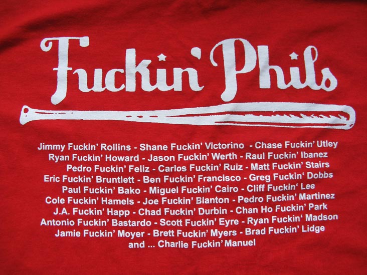 T-Shirt Purchased In Bar, Port Richmond, Philadelphia, Pennsylvania October 30, 2009