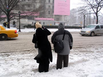 First Big Storm of the Year, Fifth Avenue and 59th Street, February 14, 2007, 2:15 p.m.